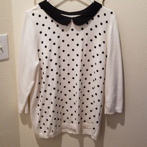 Elle peter pan collar sweater